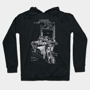 Circular Saw Machine 1878 Patent Hoodie